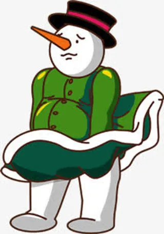 圣诞雪人装饰免抠