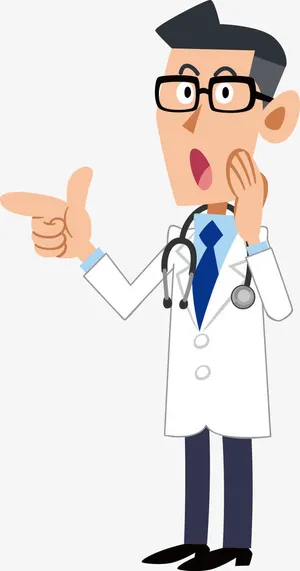 卡通医生元素免抠