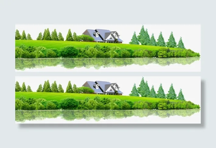 春天郊外风景免抠