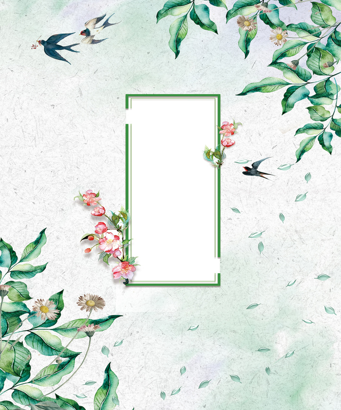 春天小清新鲜花海报背景素材高清