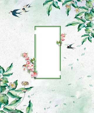 春天小清新鲜花海报背景素材高清