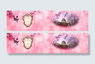 日本背景　樱花