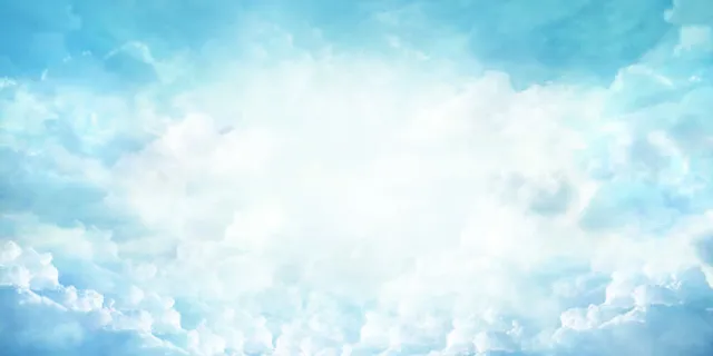 蓝天不满白云海报背景