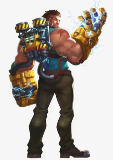 雷电系大叔型战士免抠