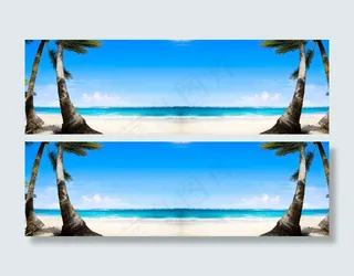 自然梦幻简约大气淘宝海报背景