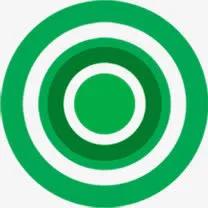 春天绿色圈圈纹理免抠