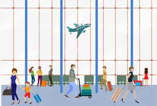 卡通机场图免抠