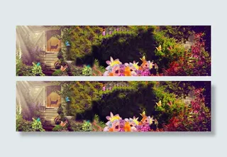 唯美淘宝海报背景图片