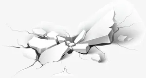 地板裂纹矢量图免抠