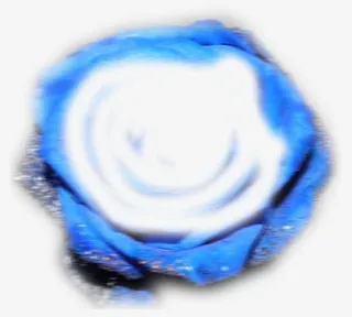 蓝色玫瑰炫光素材免抠