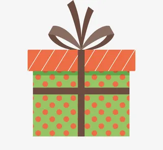 矢量圣诞礼品盒子免抠