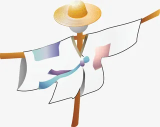 稻草人矢量素材免抠