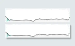 简约白色纸张免抠