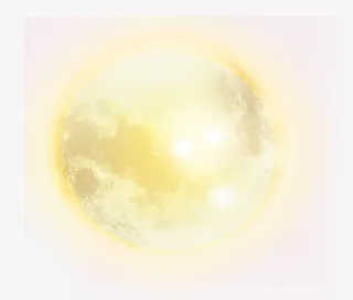 月球月亮发光特效免抠