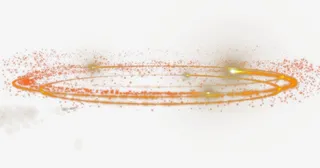 黄色光效圆形效果装饰免抠