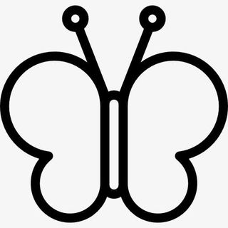 蝴蝶，长长的触角图标免抠