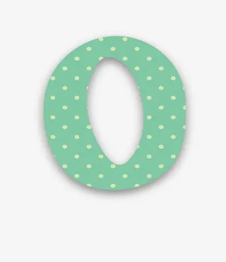 蓝色的0数字免抠