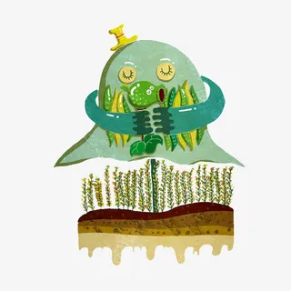 小麦换冬装免抠