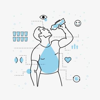 矢量运动饮水免抠