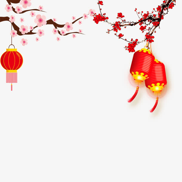 春季灯笼免抠