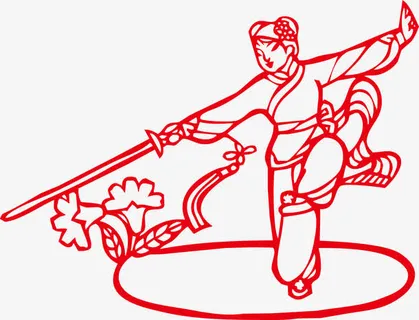 传统文化剪纸免抠