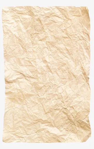 黄色皱纹纸免抠