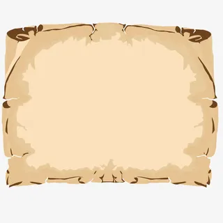 矢量复古书写纸张免抠