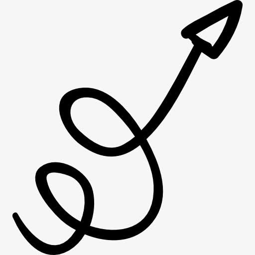 纠结的潦草的箭头图标免抠