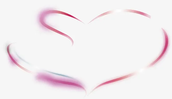 情人节粉色浪漫爱心丝带节日海报免抠