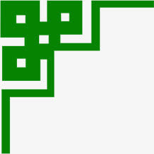 绿色中国风花纹边框免抠