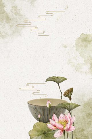 复古中国风插画海报背景素材高清