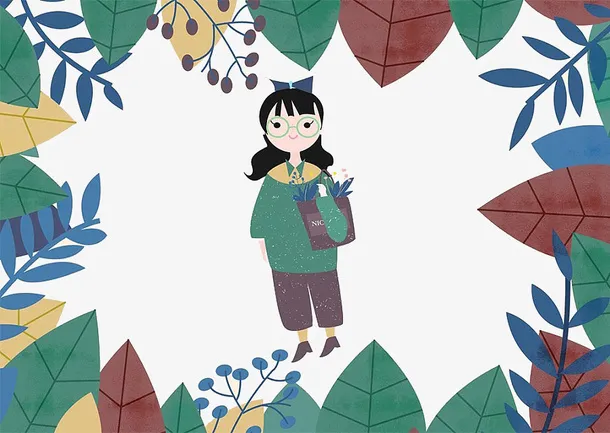 春季踏青免抠