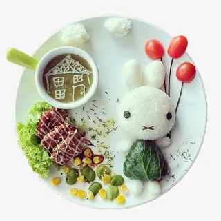 卡通水果拼盘免抠