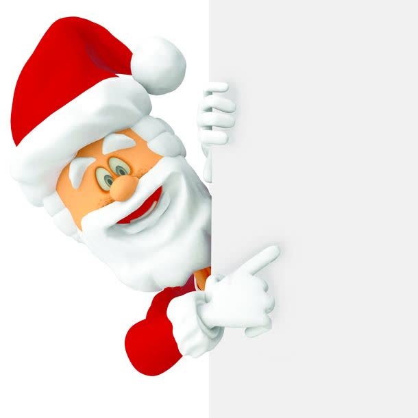 可爱卡通圣诞老人免抠