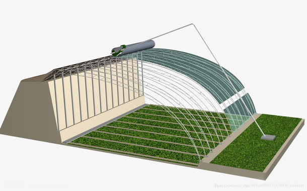 大棚结构日光温室免抠