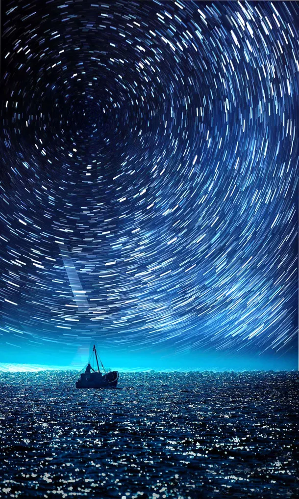 星空星轨素材png免抠