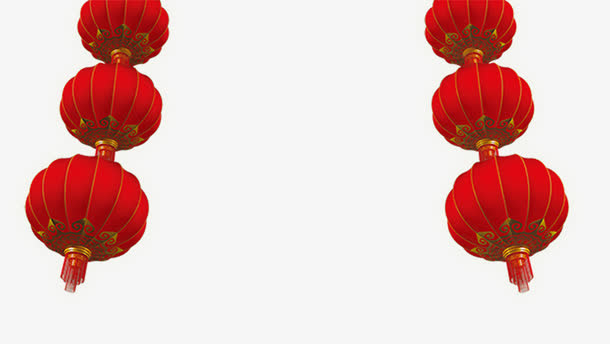 春节红灯笼psd分层图免抠