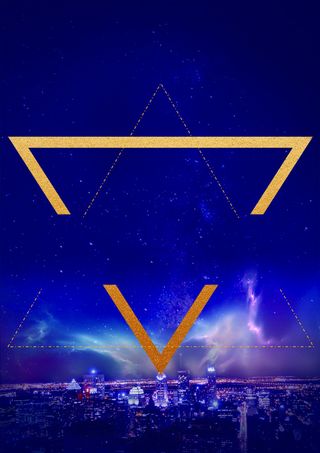 蓝色简约大气海报背景高清