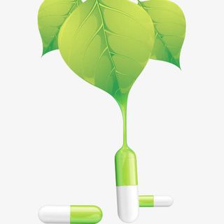 喝药卡通矢量图免抠