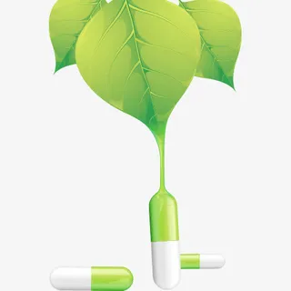 喝药卡通矢量图免抠