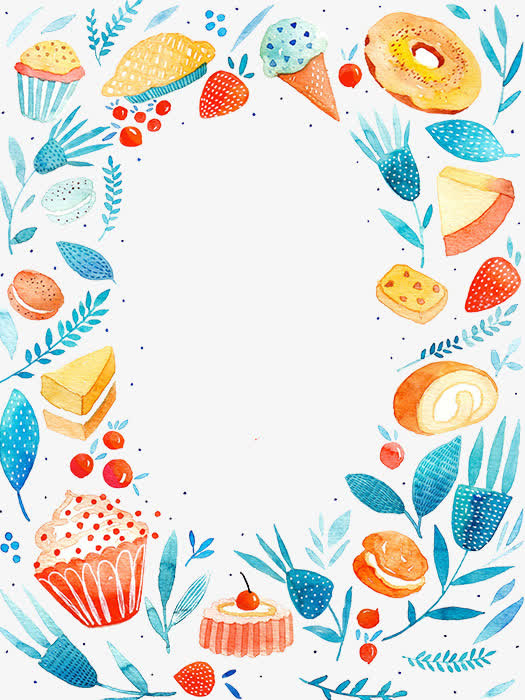 美食边框素材免抠