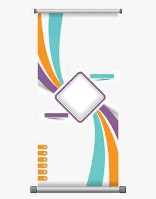 招生易拉宝设计素材免抠