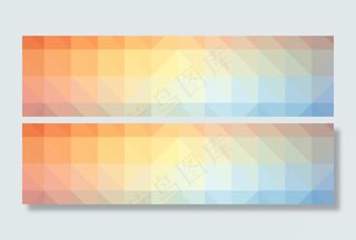 黄色渐变色立体科技banner高清