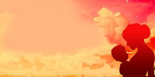 母亲节创意温馨海报背景图高清