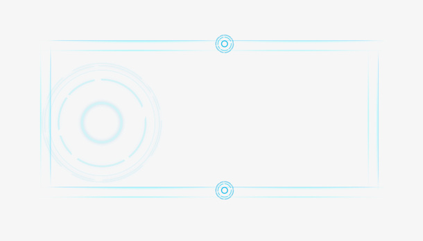 浅蓝科技风，线框，科技感，未来感免抠