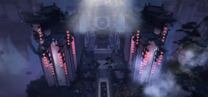 阴森古院图片素材免抠