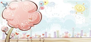 可爱卡通漫画淘宝素材背景高清