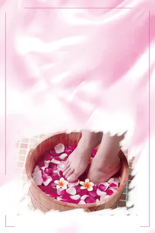 足疗会所足疗养生宣传广告海报背景素材高清