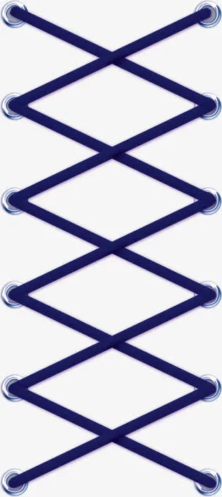 紫色线形环扣免抠