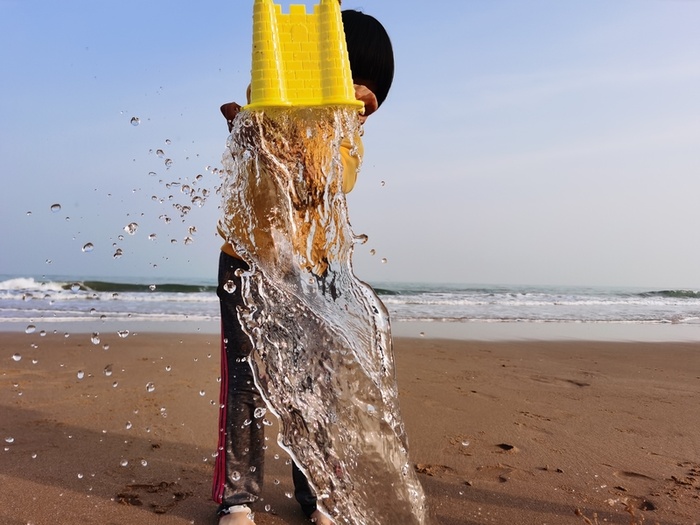 冬日海边暖阳高清